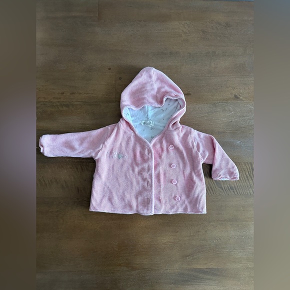 Babycottons Girl Mini Safari Waffle Cardigan and Joggers Set. 9 Month. - Picture 3 of 8